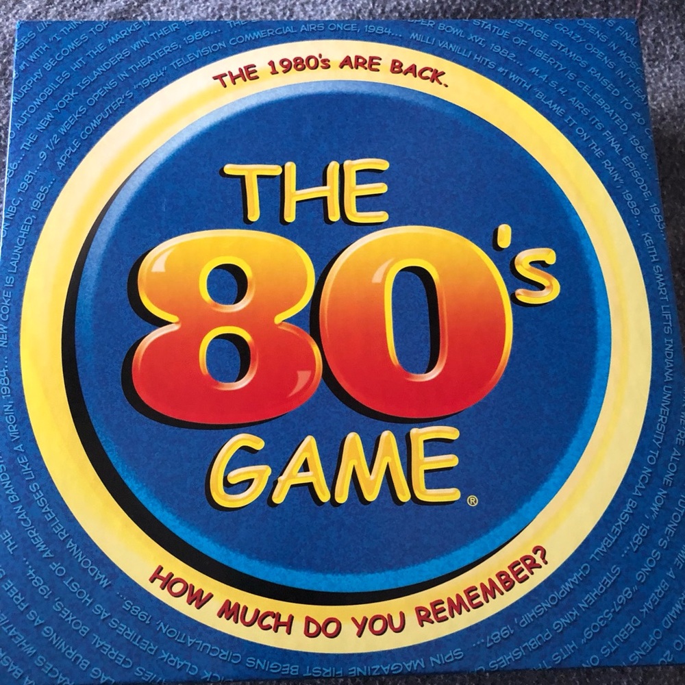 The 80's Game Trivia Board Game